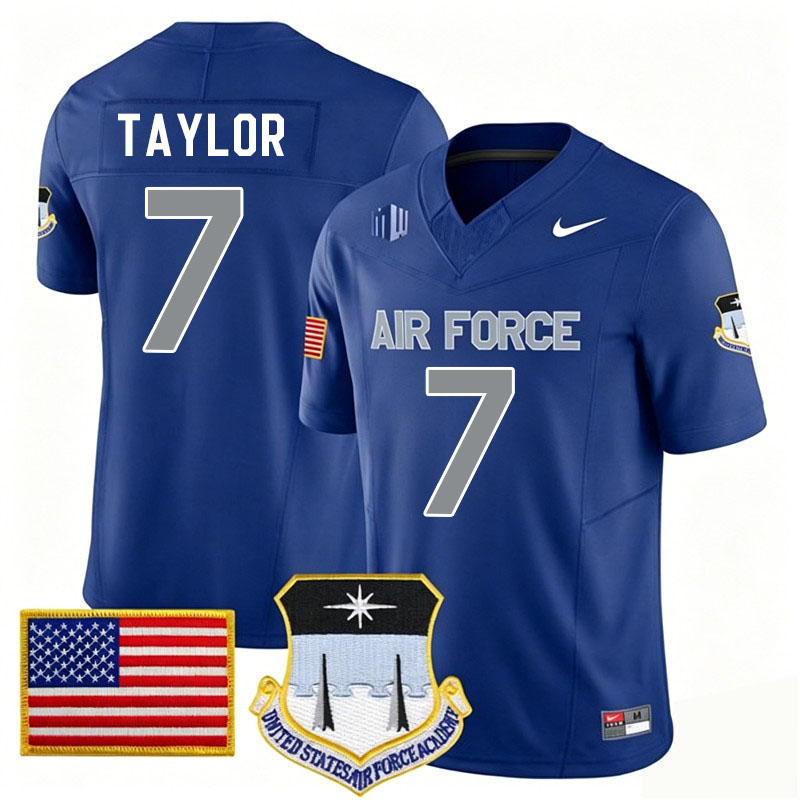Air Force Falcons #7 Trey Taylor College Football Jerseys,Uniforms-Royal